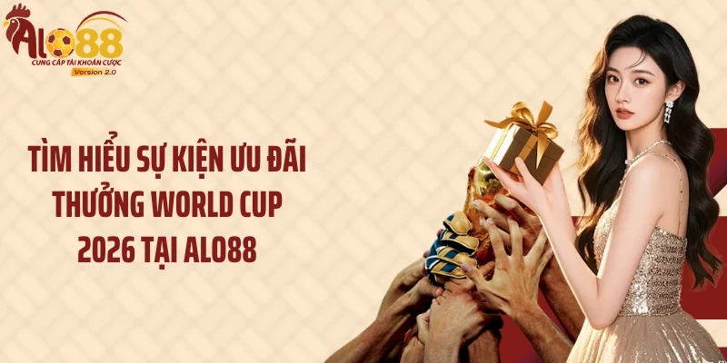 Tìm hiểu sự kiện ưu đãi thưởng World Cup 2026 tại Alo88